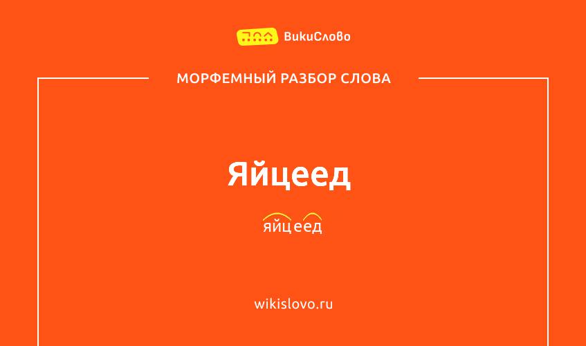 Морфемный разбор слова яйцеед