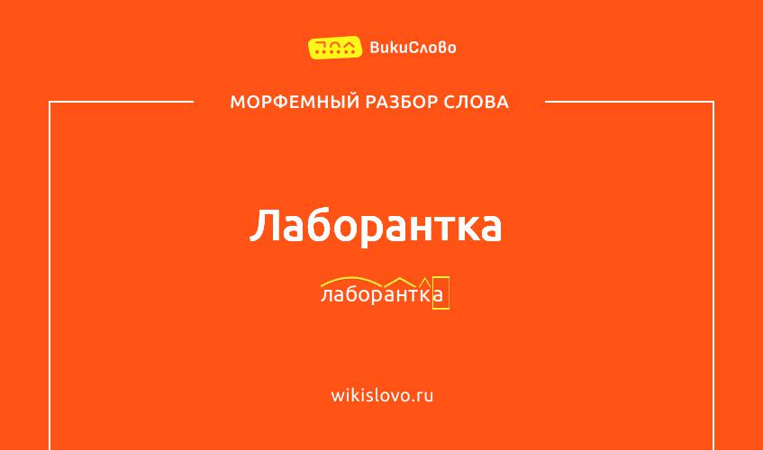 Морфемный разбор слова лаборантка