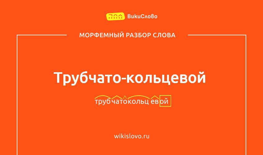 Морфемный разбор слова трубчато-кольцевой
